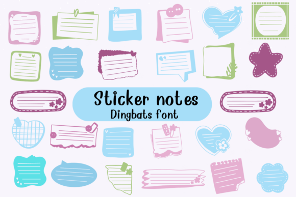 Bring Notes to Life with the Sticker Notes Typeface