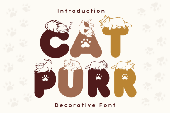 Cat Purr Font: A Purrfect Blend of Type and Illustration