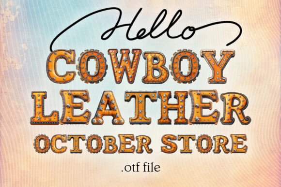 Cowboy Leather Alphabet: A Designer's Guide to Western Flair