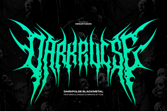 Darkpulse: Command Attention with This Brutal Black Metal Font