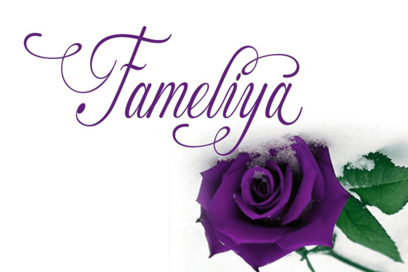 Fameliya: The Script Font for Modern Wedding and Event Design