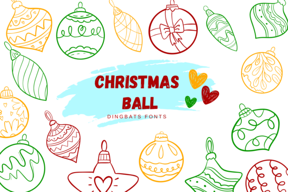 Festive Flair: Elevating Designs with the Christmas Ball Typeface