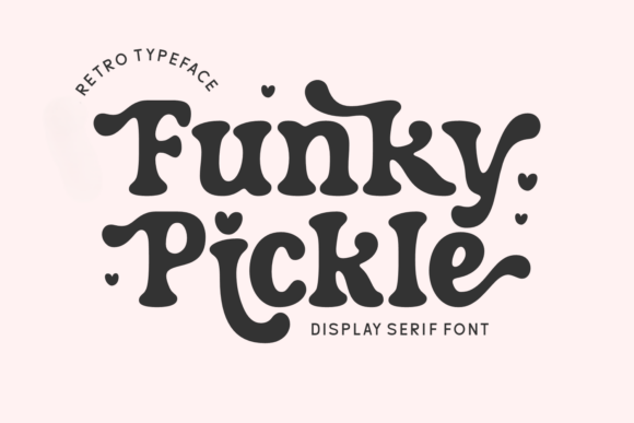 Funky Pickle: A Retro Font for Designs That Pop