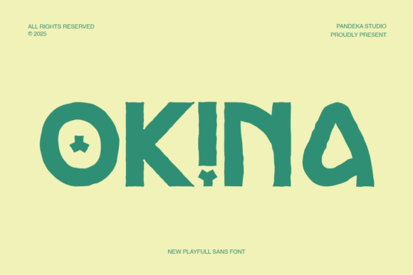 Okina: A Display Font Brimming with Flavor and Fun