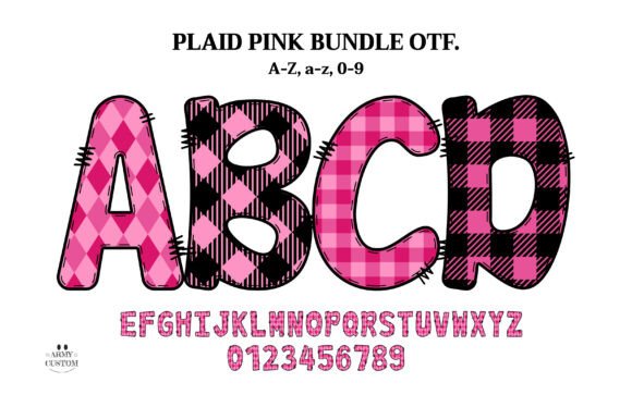 Plaid Pink: A Playful Typeface for Handmade Charm