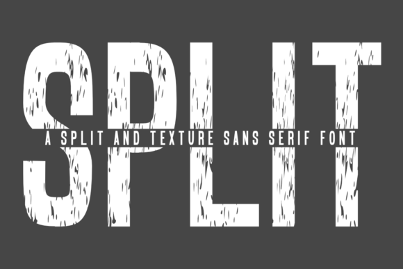 Split: The Bold Sans Serif with a Distressed Edge for Gritty Designs