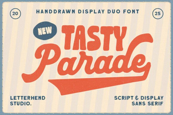 Tasty Parade Duo: A Fresh Take on Retro Font Pairing