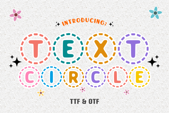 Text Circle: The Modern Display Font for Creative Projects