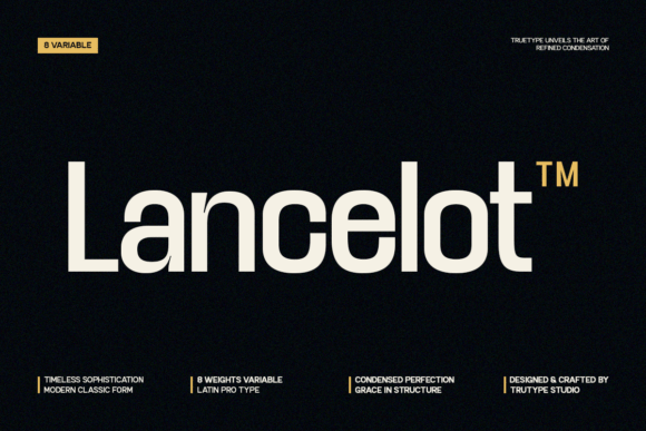 TRT Lancelot: A Modern Condensed Typeface for Bold Impact