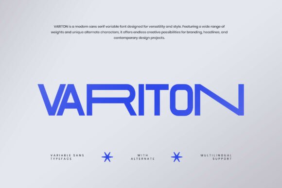 Variton: The Modern Sans Serif for Forward-Thinking Design