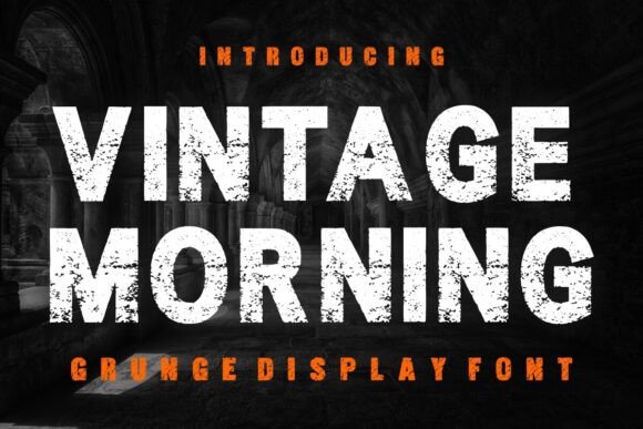 Vintage Morning: The Bold Grunge Display Font